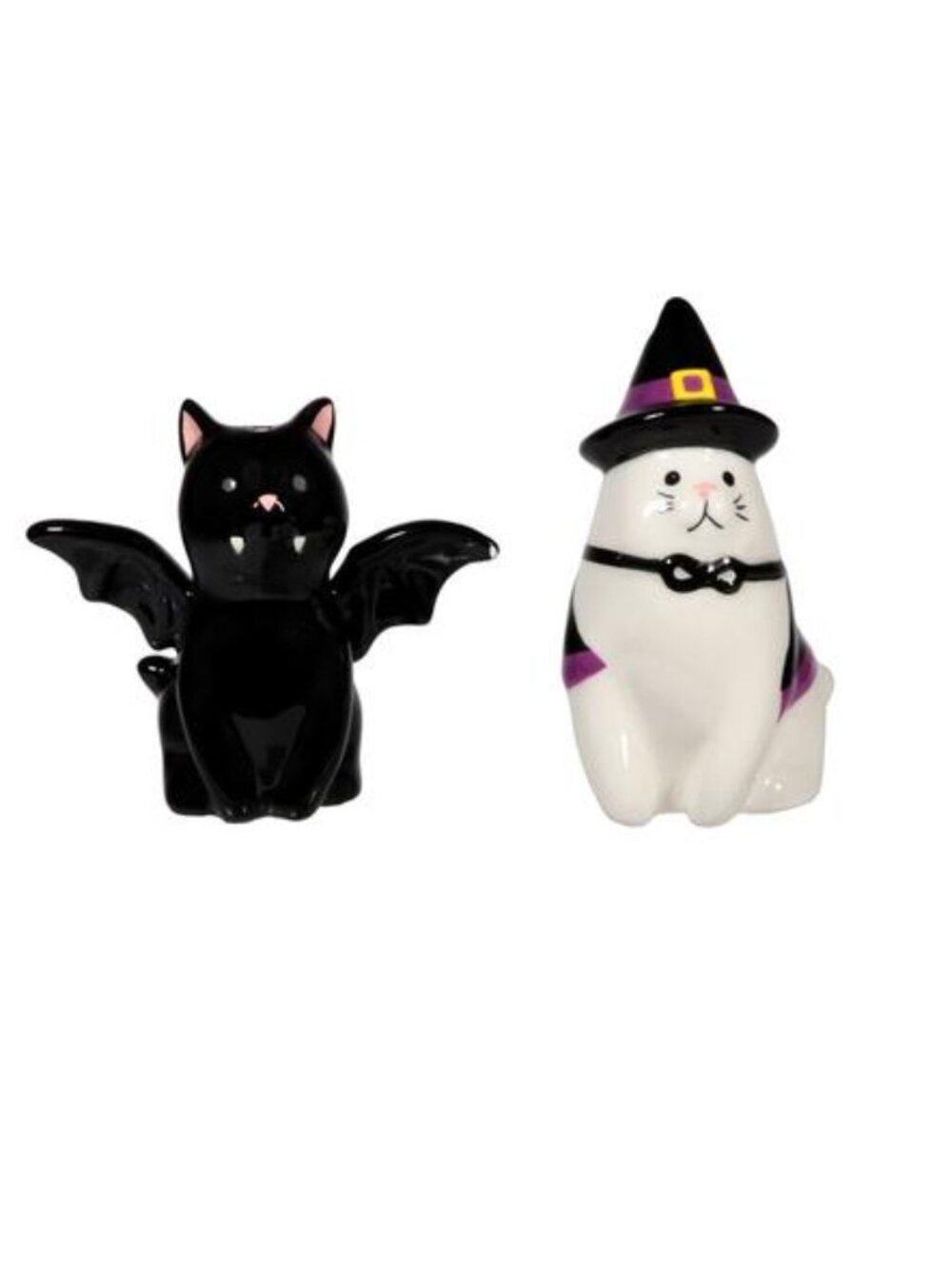 Halloween cat salt & pepper shakers
